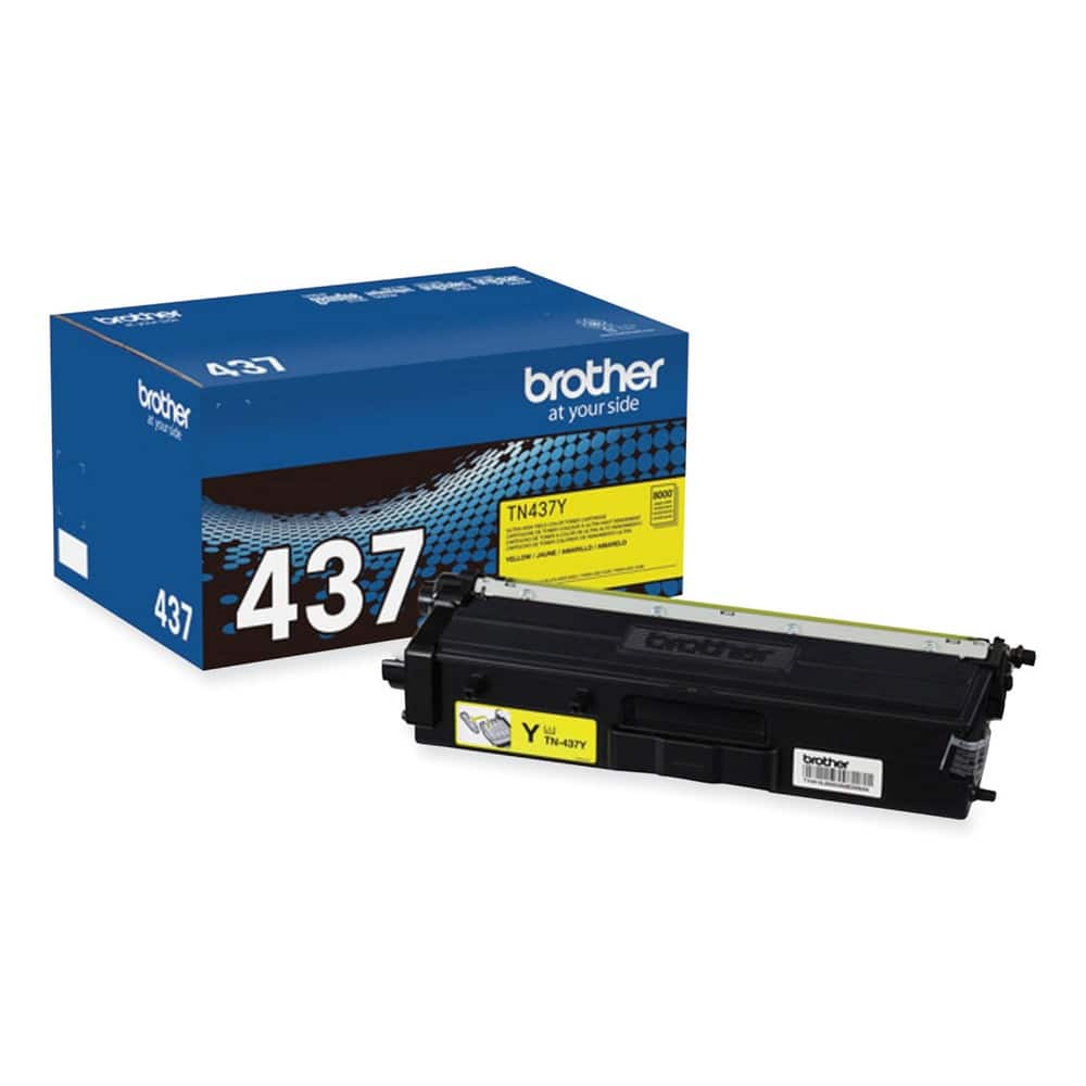 Brother - TN437Y 8,000 Page-Yield Ultra High-Yield Toner - Yellow