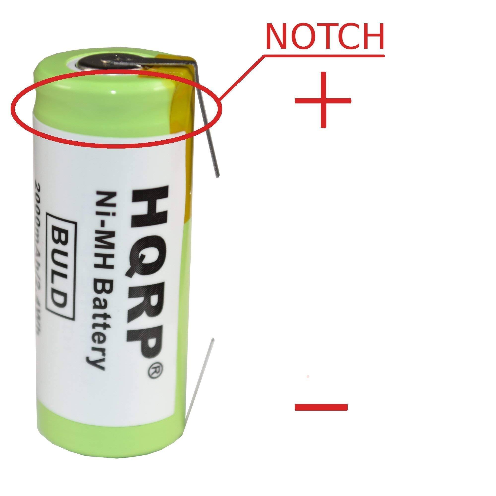 HQRP Ni-MH Battery BULD NOTCH +
