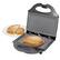 Front. MegaChef - MegaChef Electric Compact Aluminum Nonstick Sandwich Maker in Black - Black.