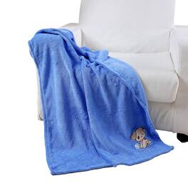 Noble House - Plazatex Baby Blanket Decorative Super Soft Throw Blanket for Baby 40" X 30" - Blue
