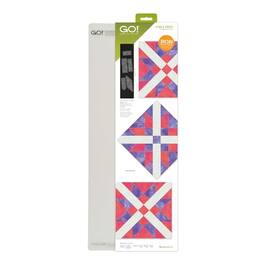 AccuQuilt - GO! Star & Cross Die – 10" Finished Quilt Block Die with 6" x 24" Cutting Mat - Multicolor