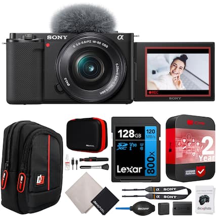 SONY
α
E 3.5-5.6/PZ 16-50 OSS
40.5
decephoto
128 GB
120 MB/s
V30
Lexar 800x
CPS
2 Year
EXTENDED PROTECTION
decephoto
decephoto
decephoto
decephoto
SONY
SONY
LENS TISSUE PAPER
FOR ALL CAMERA LENSES