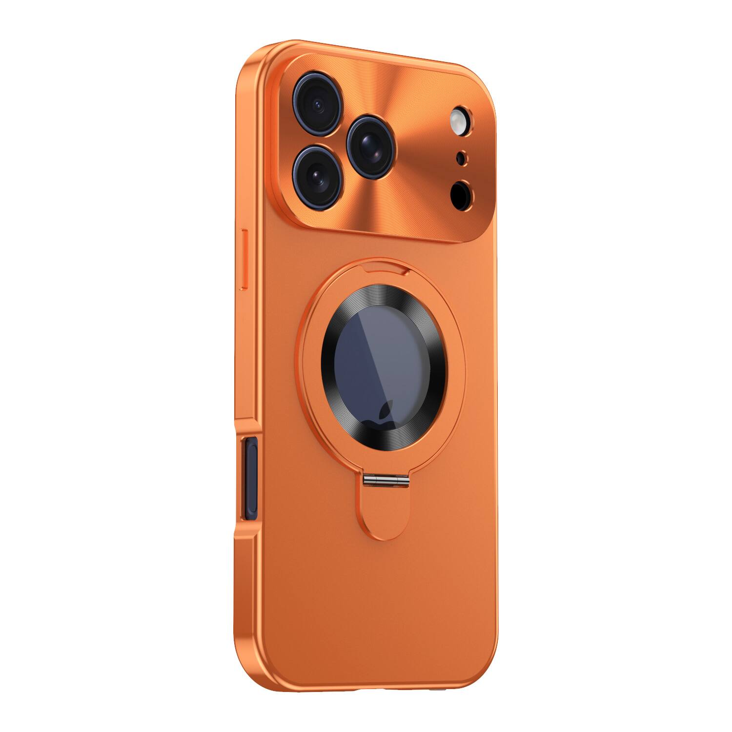 Alt View 9. UUCOVER - For Apple iPhone 17 Pro Magnetic Kickstand Case with Privacy Tempered Screen Protector Cover - Compatible with MagSafe - Orange.
