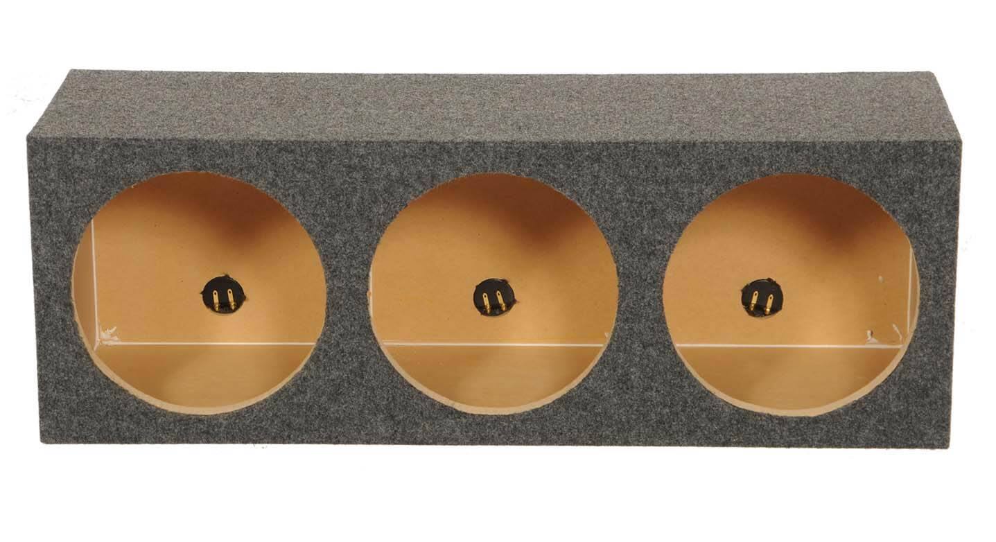 Alt View 1. QPower - Q Power HD12 12" Sealed Triple Car Audio Subwoofer Sub Box Enclosure.