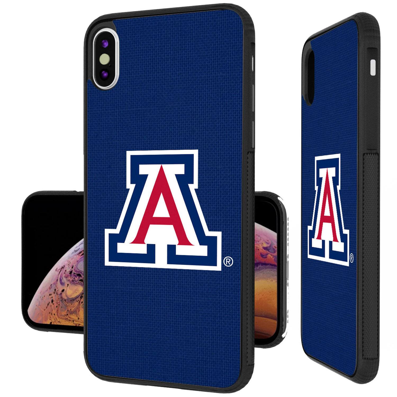 Alt View 3. Keyscaper - Arizona Wildcats iPhone Solid Design Bump Case - 13 Pro - Multicolor.