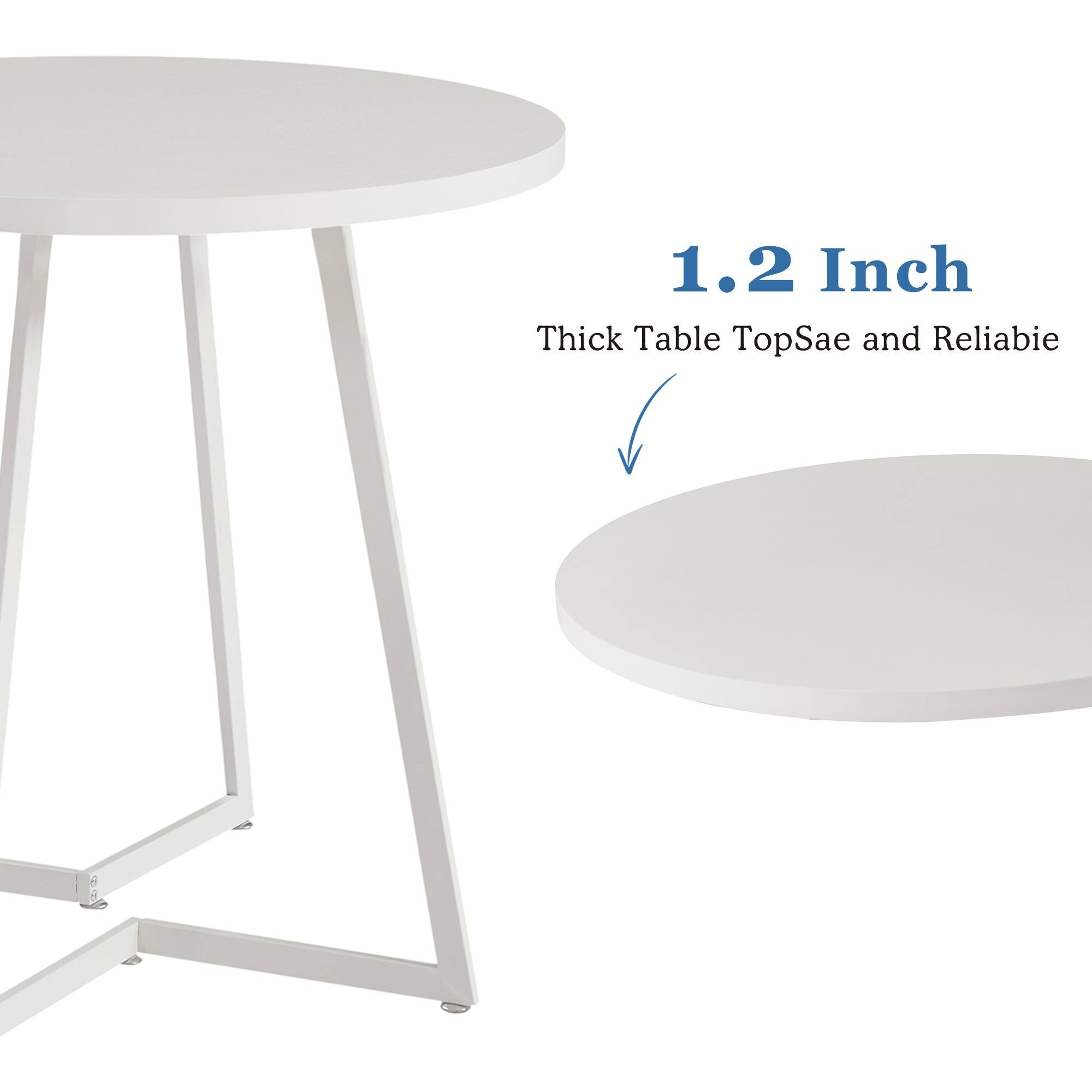 1.2 Inch Thick Table Top: Safe and Reliable