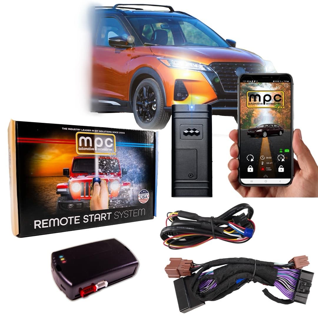 MPC - Smartphone Activated Remote Start Kit For 2018-2024 Kicks Push-to-Start - Black