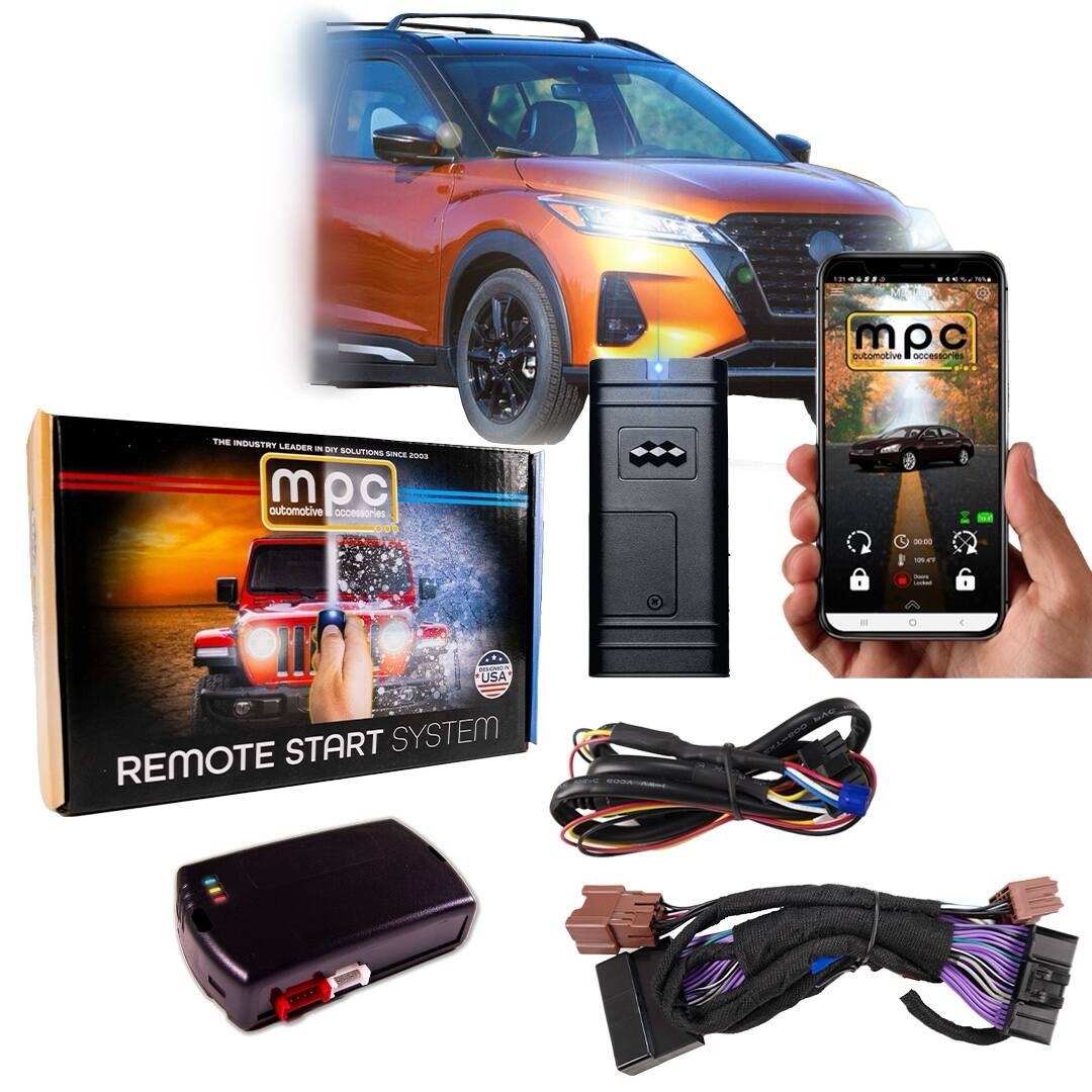 MPC - Smartphone Activated Remote Start Kit For 2018-2024 Kicks Push-to-Start - Black