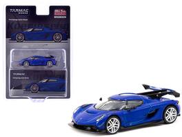 Koenigsegg Jesko Attack "Global64" Series 1/64 Diecast Model by Tarmac Works - Blue Metallic