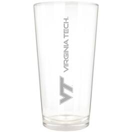 Great American Products - Virginia Tech Hokies Etched 16oz. Vertical Rally Cry Pint Glass - Multicolor