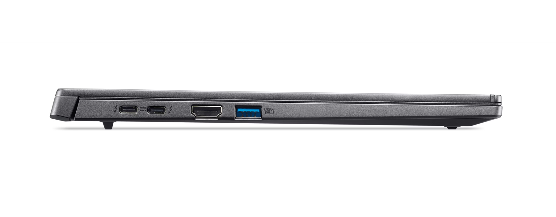 Alt View 5. Acer - Aspire 14 AI A14-52M-72FH 14" Laptop Intel Core Ultra 7 256V 8 Core ARC™ 140V GPU 16GB RAM 1TB SSD Windows 11 - Gray.