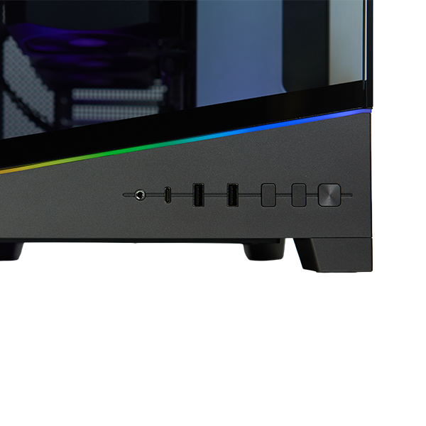 Alt View 3. STORMCRAFT - Gaming PC VALKYRIE AMD Ryzen 7 9800X3D AMD Radeon RX9070 XT 32GB DDR5 6000Mhz RGB 2TB SSD 360mm AIO  VA980XDCC-97BB1 - Black.