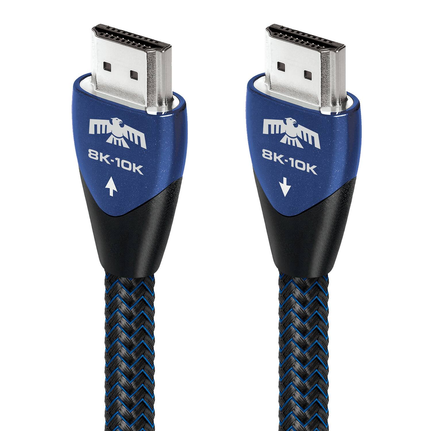 AudioQuest - ThunderBird 48 7.4' 4K-8K-10K 48Gbps HDMI Cable - Blue on Black