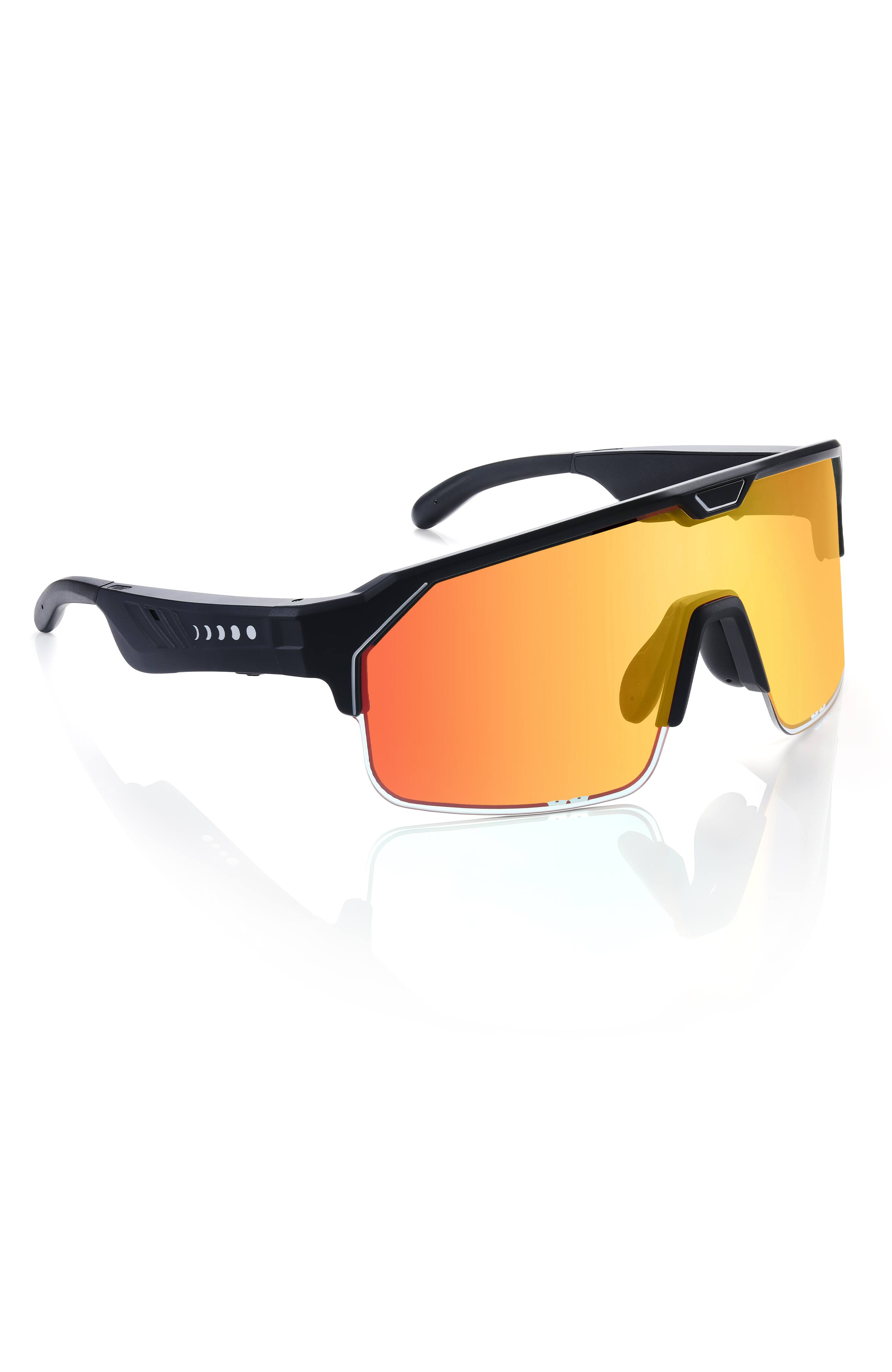 Left. Chamelo - Sport Music Shield Slider HVL - Black frame | Fire lenses.