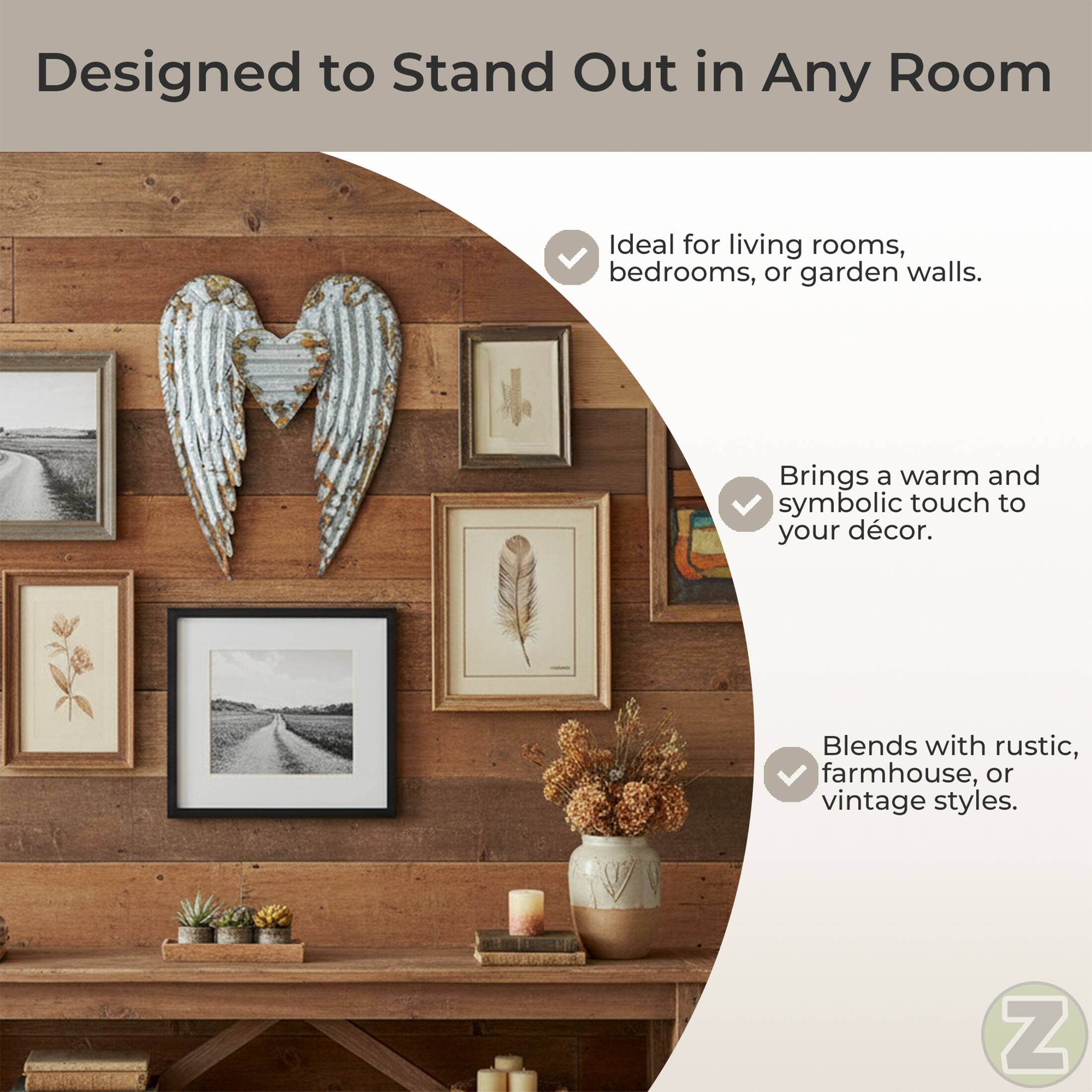 Designed to Stand Out in Any Room

- Ideal for living rooms, bedrooms, or garden walls.
- Brings a warm and symbolic touch to your décor.
- Blends with rustic, farmhouse, or vintage styles.