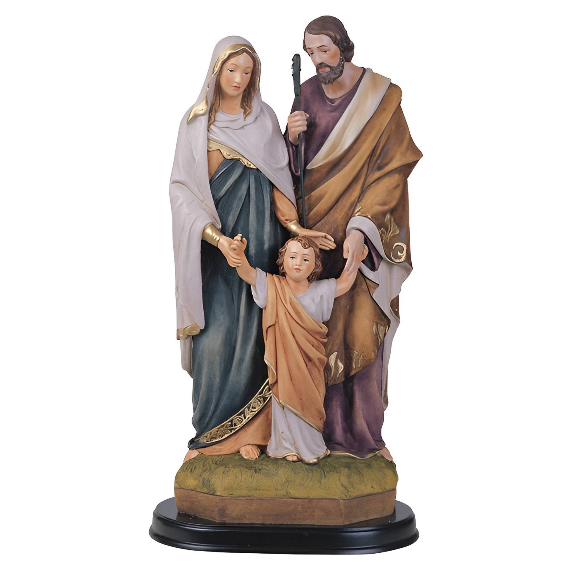 Front. FC Design - FC Design 12"H Holy Family Holy Figurine Statue Desk Tabletop Home Decor Gift - Multi-Color.