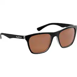 Flying Fisherman - Fowey Polarized Sunglasses - Crystal Matte Black/Copper