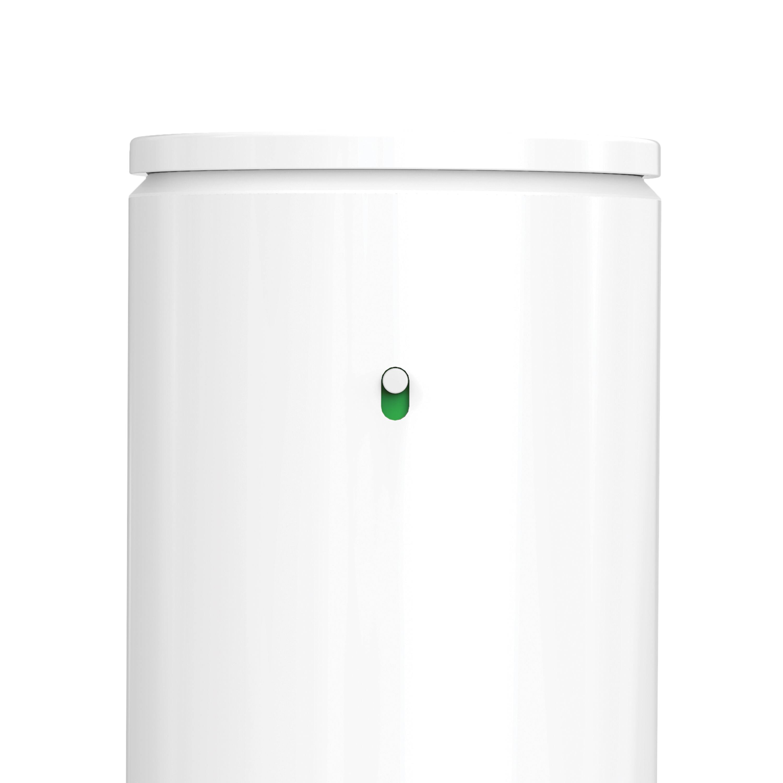 Alt View 5. simplehuman - 14 oz. liquid sensor pump with caddy, high-grade white steel - White.