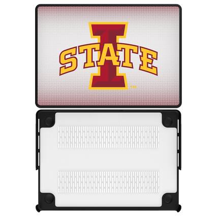 Front. Keyscaper - Iowa State Cyclones Linen MacBook Case - Pro 14 in - Multicolor.