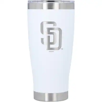 Front. The Memory Company - San Diego Padres 20oz. MVP Stainless Steel Tumbler - Multicolor.