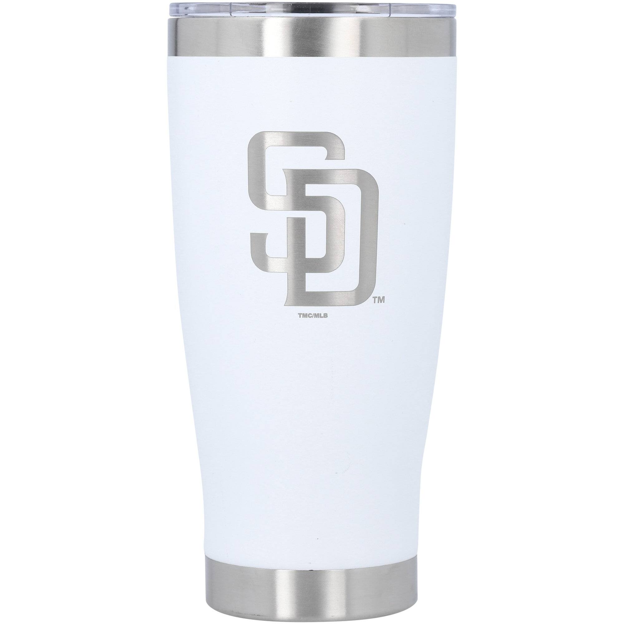 Front. The Memory Company - San Diego Padres 20oz. MVP Stainless Steel Tumbler - Multicolor.