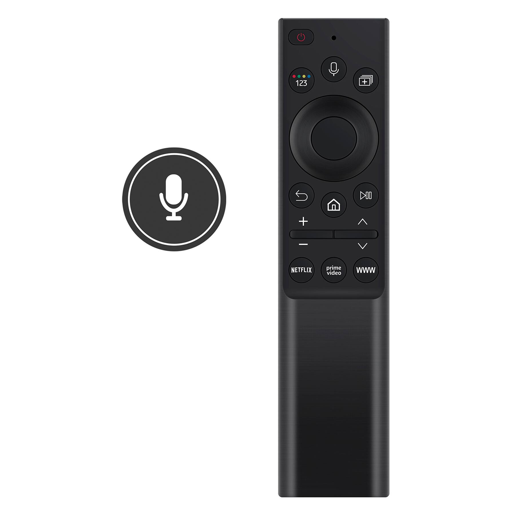 ALLIMITY - BN59-01350F Voice Replaced Remote fit for Samsung TV AU8000 Series UN43AU8000 UN70AU8000 UN85AU8000 UN50AU8000 - Black