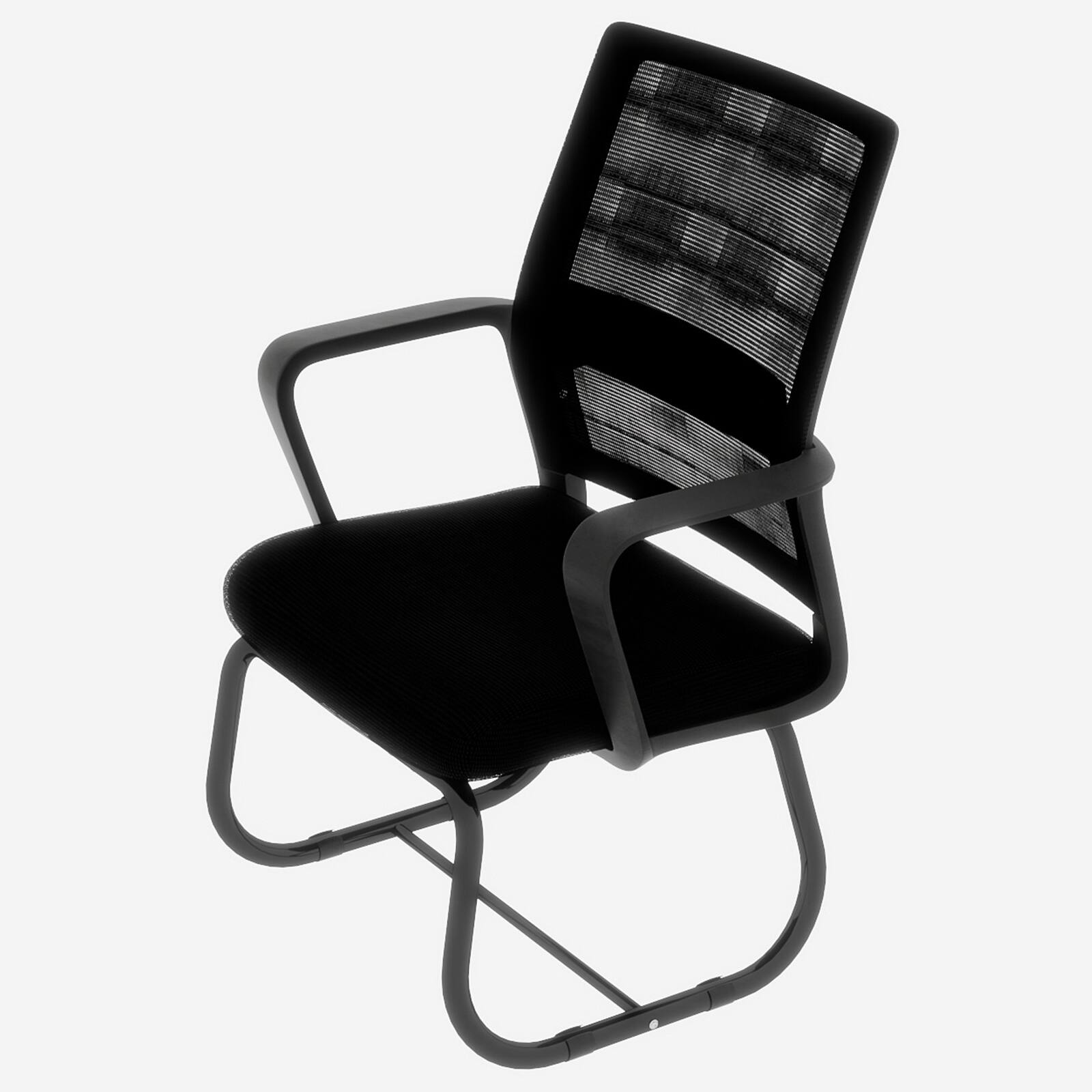 Alt View 7. Forest'nSky - Modern Office Chair with Metal Frame, Soft Comfortable Seating, Swivel Desk Chair for Home Office,Black - Black.