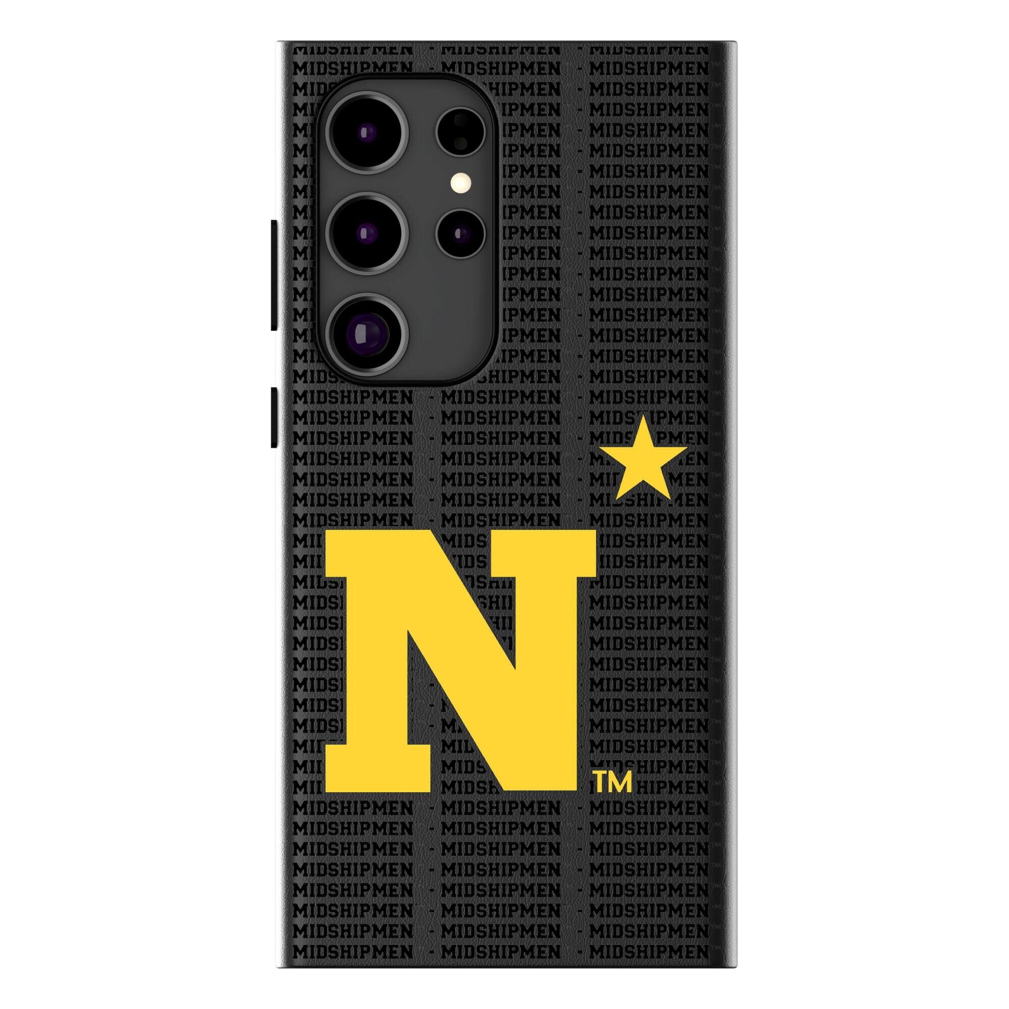 Keyscaper - NCAA - Navy Midshipmen Text Backdrop Galaxy Magnetic Bump Case - S25 - Black price history on PriceWatchPro