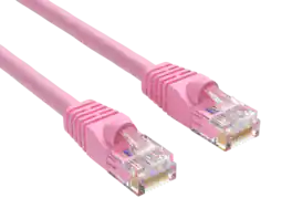 Cable Leader - Cat 6 Ethernet Cable, 24 AWG Snagless RJ45 Patch, Gigabit for Router, Gaming Console, PC, Server Rack - Pink