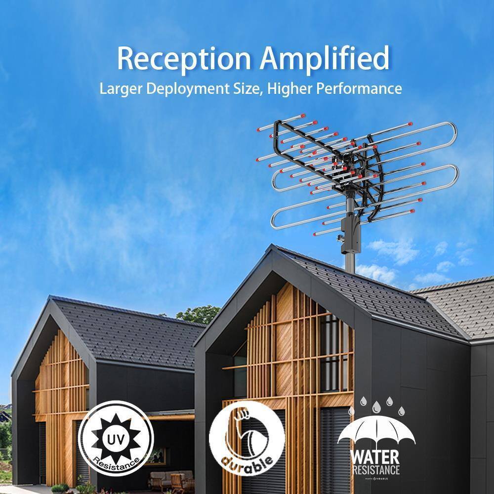 Reception Amplified  
Larger Deployment Size, Higher Performance  
UV Resistance  
Durable  
Water Resistance