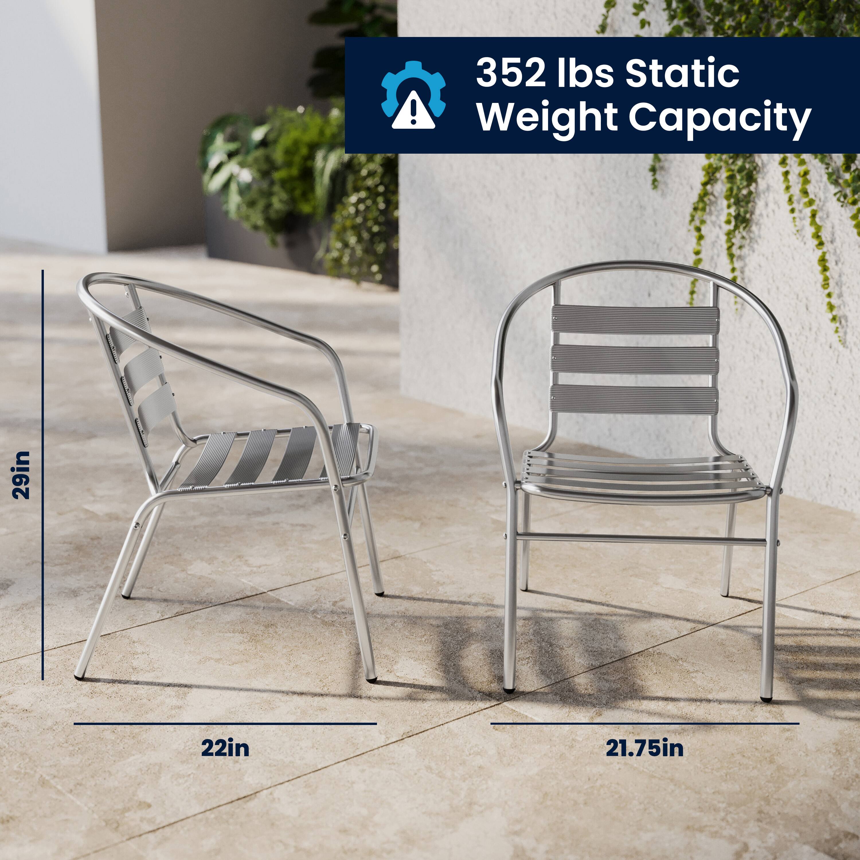 352 lbs Static Weight Capacity  
29in  
22in  
21.75in