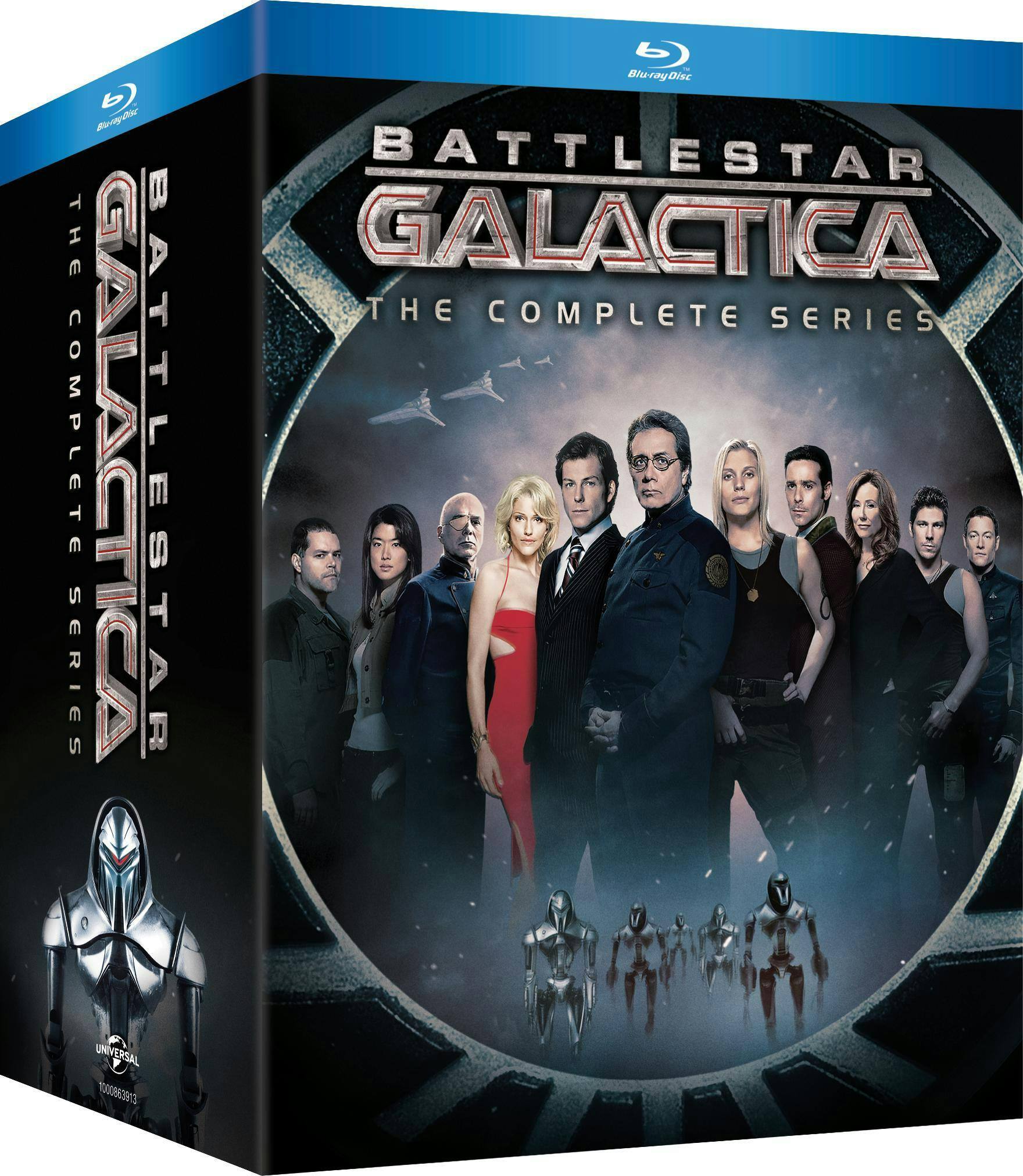 Angle. Battlestar Galactica: The Complete Series (Repackaged Collection ) [Blu-ray].