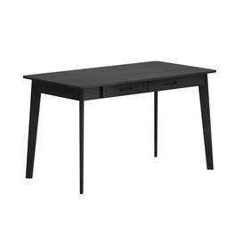 FUFU&GAGA - 47.2" Dual - Drawer Office Desk - Versatile Workstation for Study & Gaming - Black