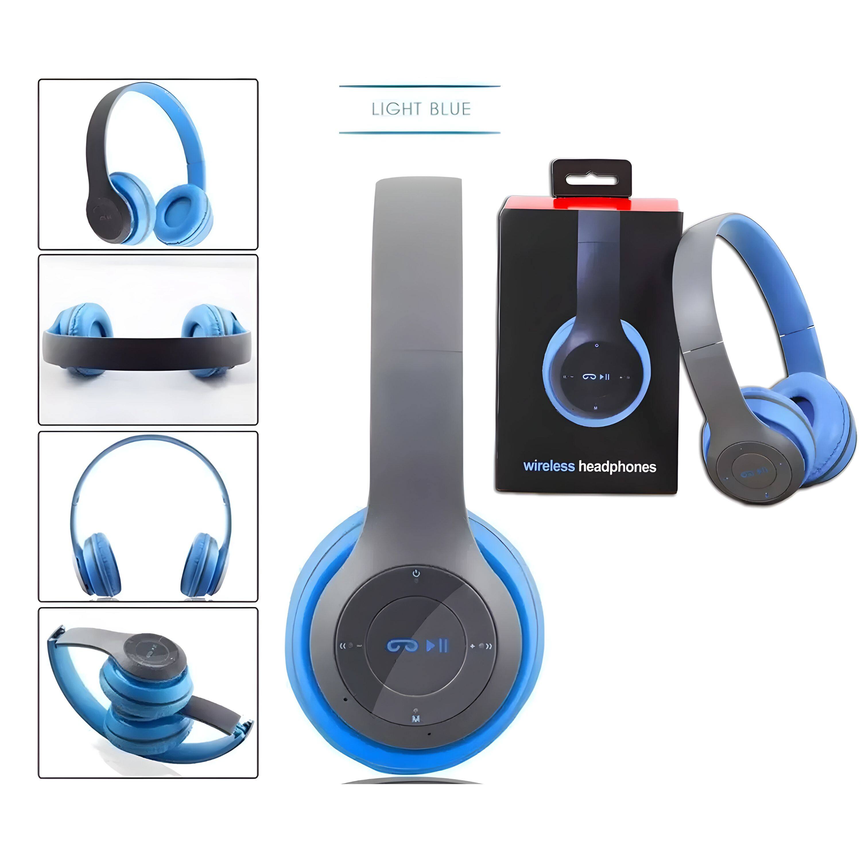 LIGHT BLUE  
wireless headphones