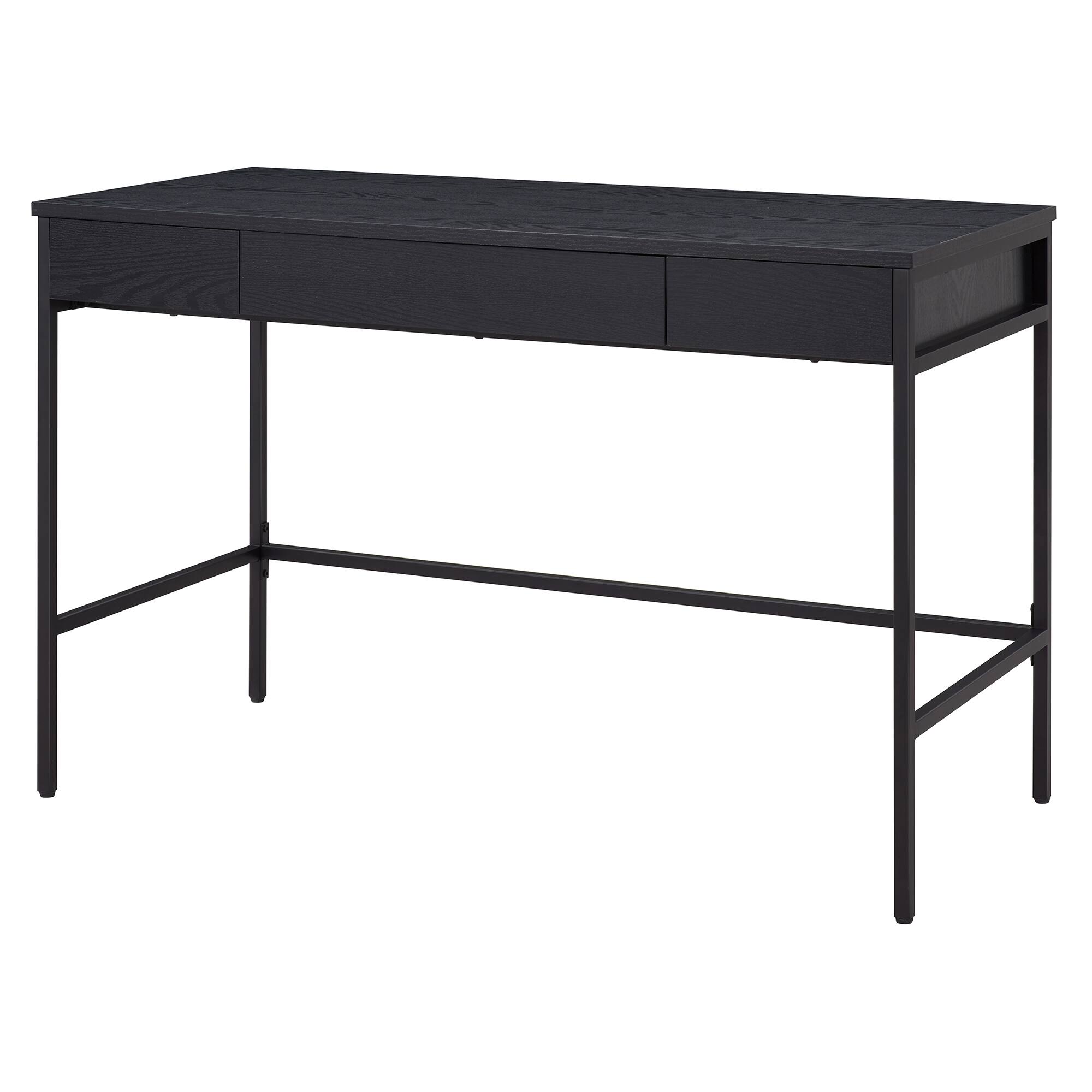 Alt View 14. Hudson&Canal - Evans Writing Desk - Black.