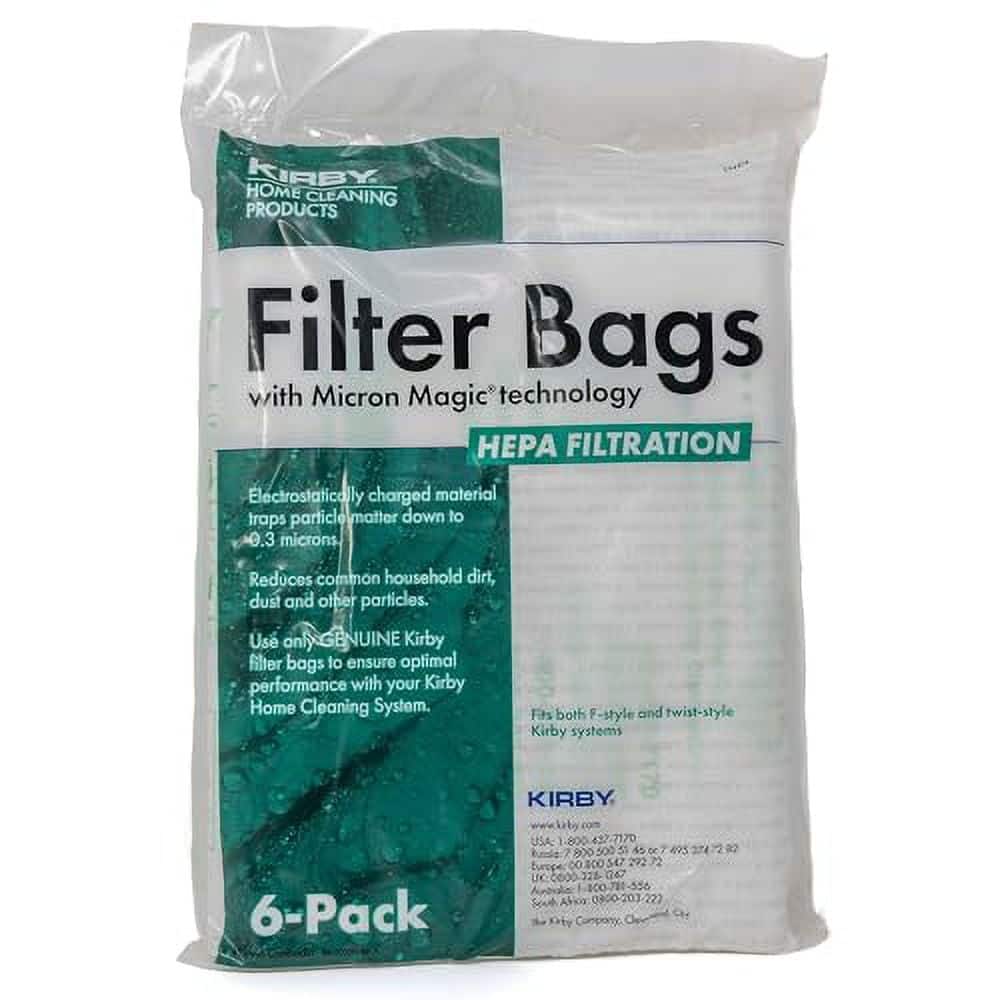 Kirby - Hoover 12 Pack Hoover 204811 Filter Bag Six Pack Micron Magic HEPA (12 Bags) – Part 204814G