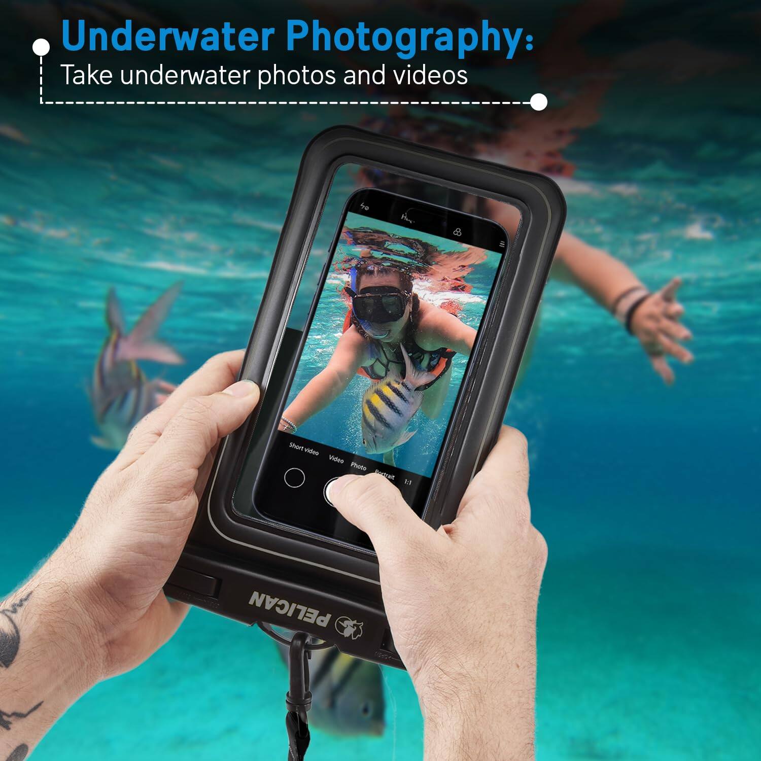 Underwater Photography:  
Take underwater photos and videos