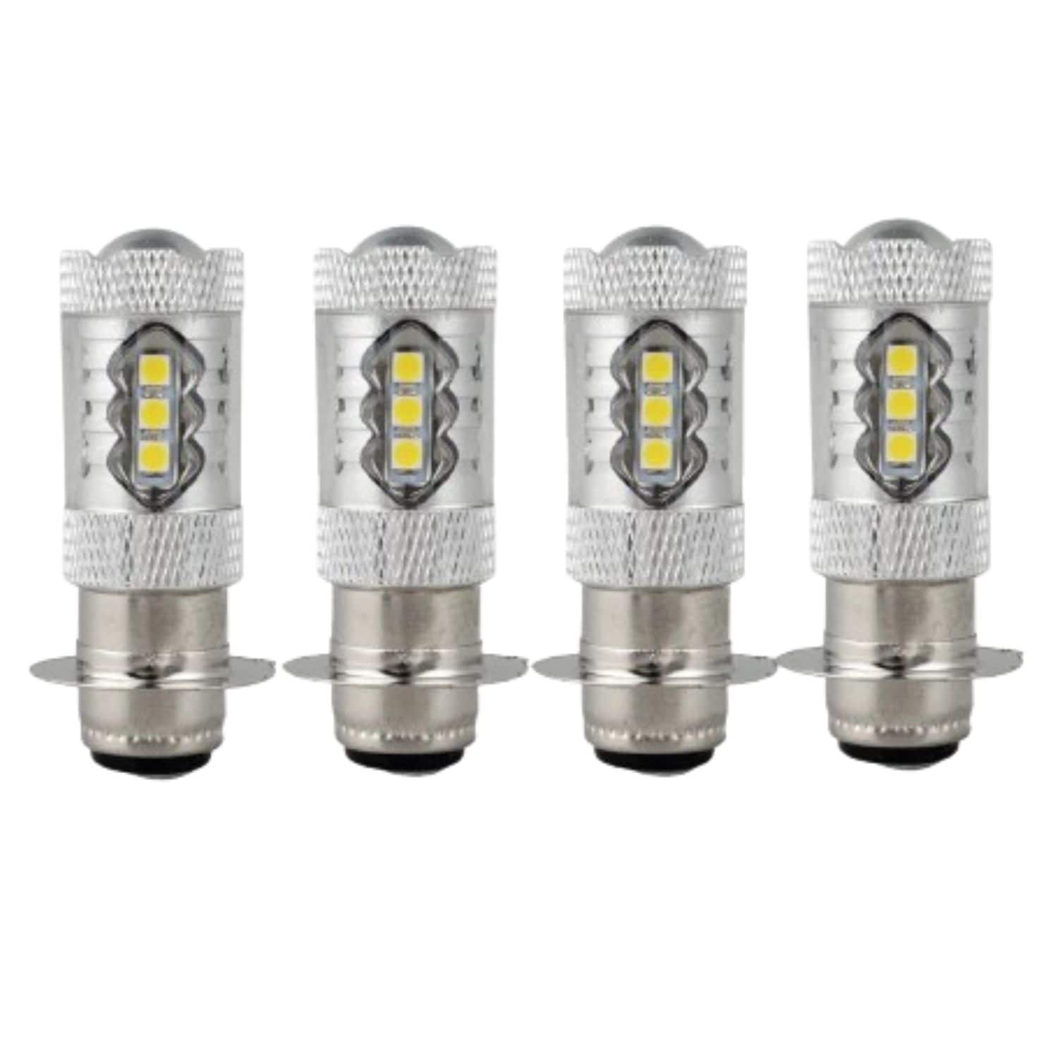 Home Collection - 4× H6 LED Headlight Bulbs – White 6000K Lights for Yamaha YFZ450R, Rhino 700, Raptor YFM660