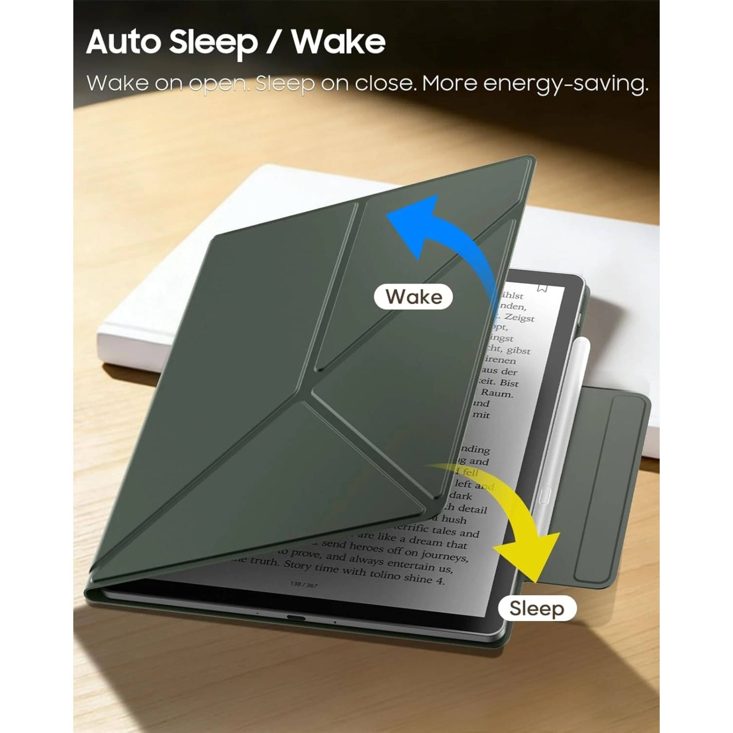 Auto Sleep / Wake  
Wake on open. Sleep on close. More energy-saving.