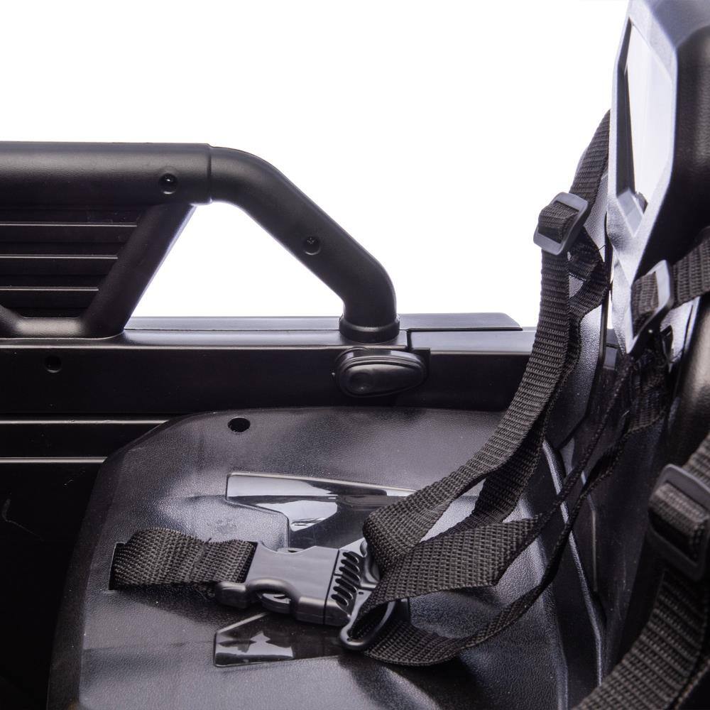 Alt View 1. BreeBe - Kids Electric Ride On Car, 3-Seater w/ 4-Motor Drive, Remote Control, LED Lights, Water Gun, 3-Speed, Ages 3-8 - Yellow.