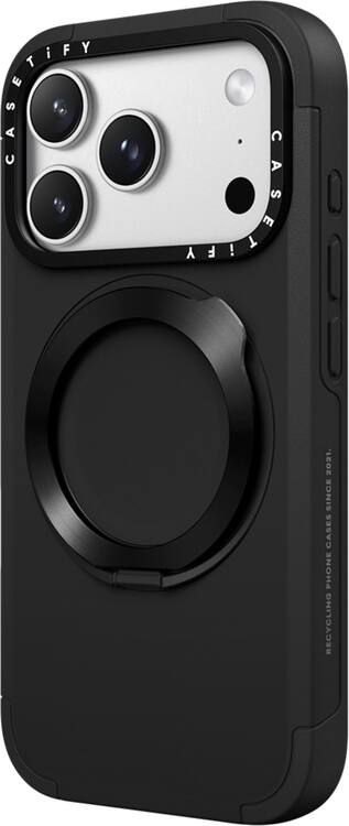 Force Ring Stand Case by CASETiFY for iPhone 17 Pro Max Black Force Ring Stand Case by CASETiFY for iPhone 17 Pro Max Black