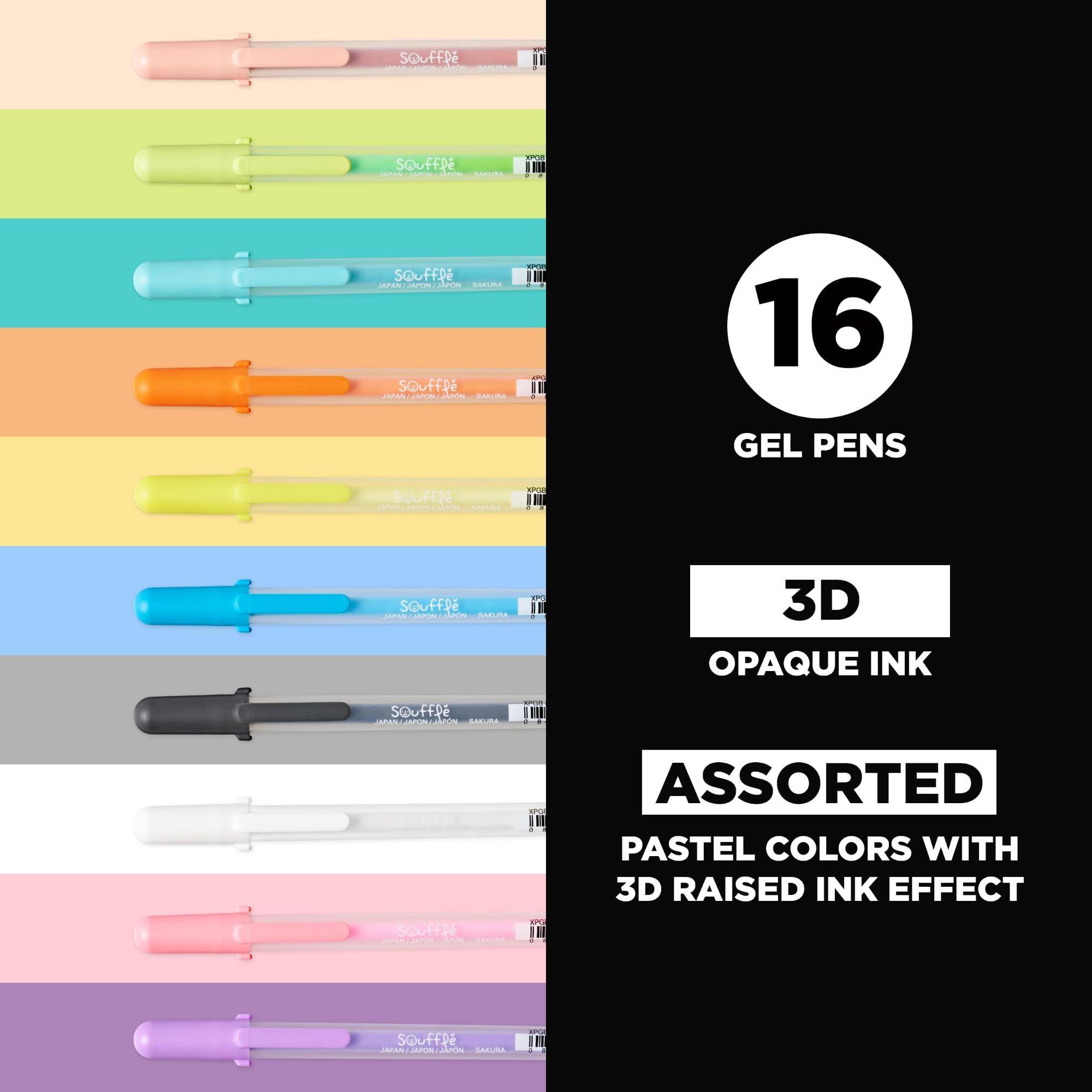 Sakura 3D Souffle Pen, Opaque White and Pastel Colors, 16 Pack - Best Buy