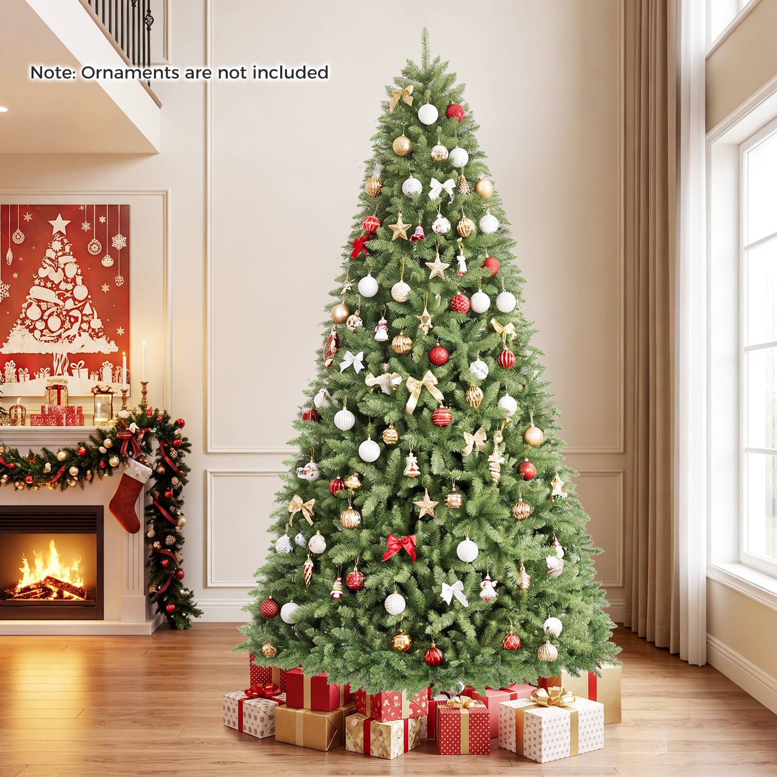 Note: Ornaments are not included