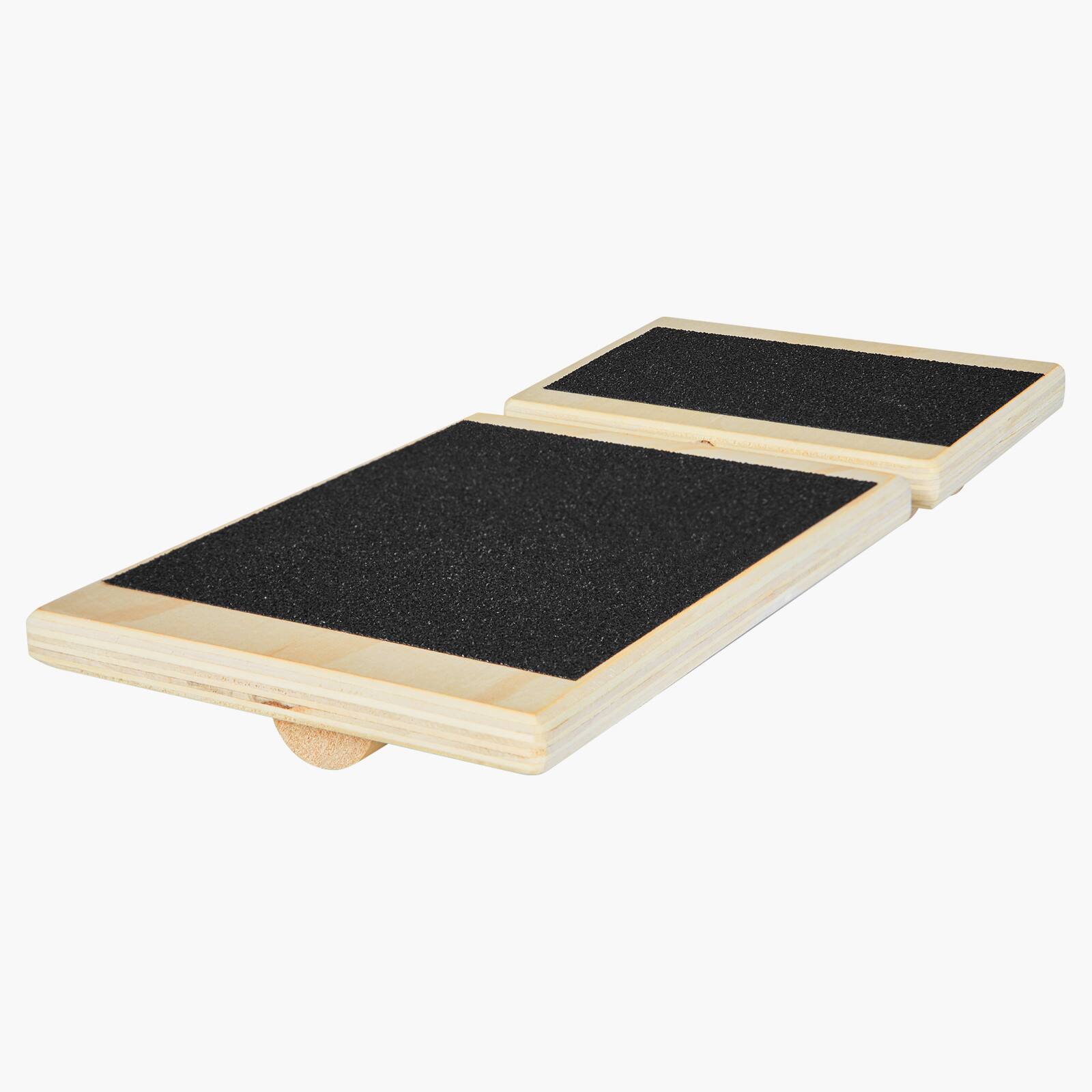 Alt View 5. VEVOR - Balance Board, Wobble Board Trainer for Adults Foot & Ankle Strengthening, Non-Slip Wood Premium Wooden Balance Training - Black.