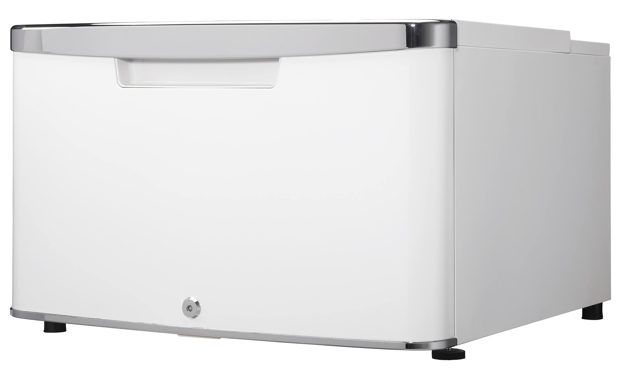 Left. Danby - ELEV8 Contemporary Classic Storage - Compact Fridge Pedestal - Pearl Metallic White.