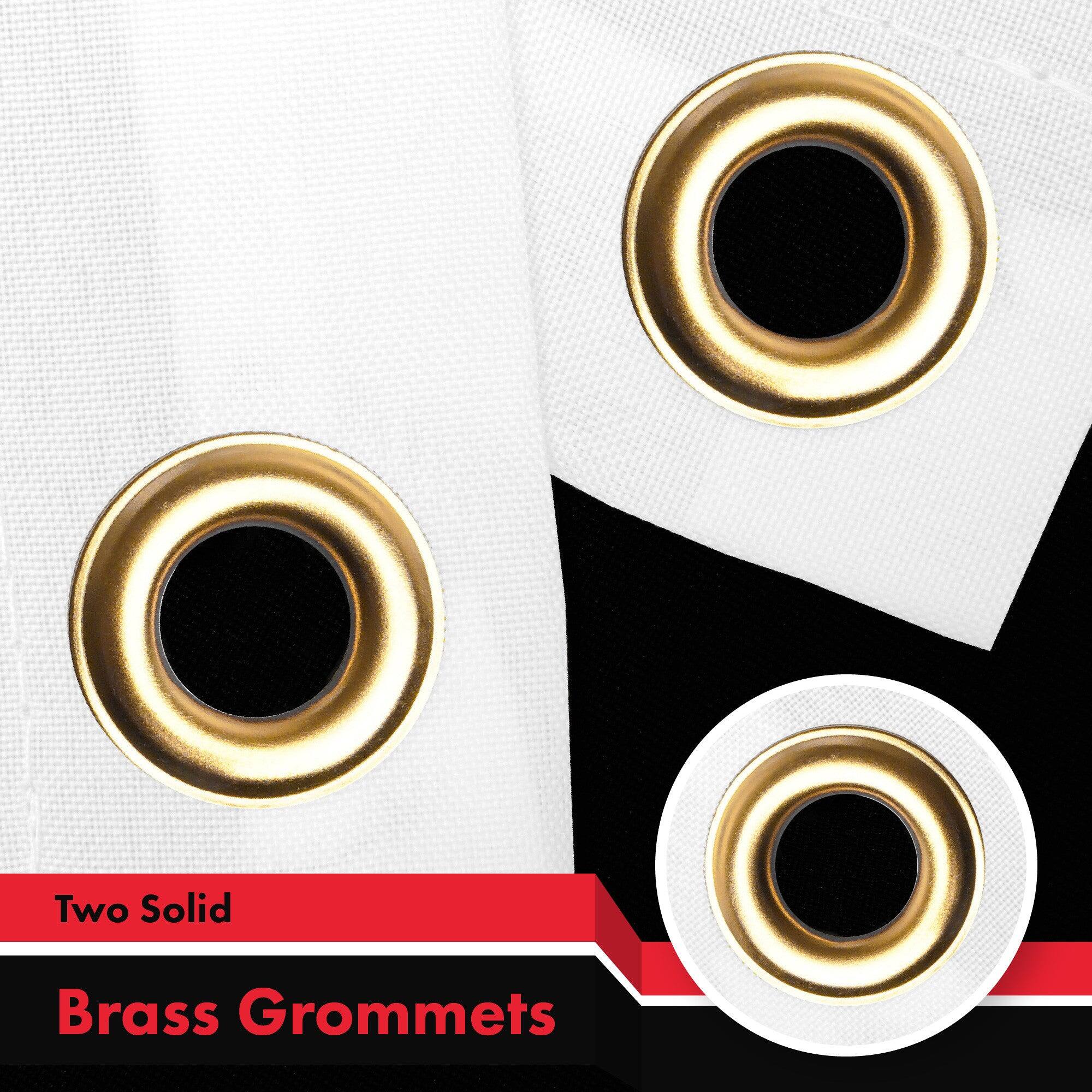 Two Solid Brass Grommets