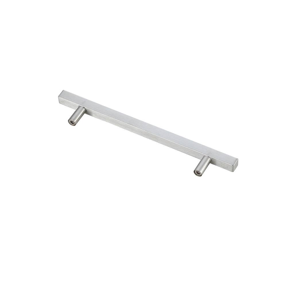 Left. Elegant Decor - Dior 6-5/16" Center to Center Brushed Nickel Bar Pull Multipack (set of 10) - Brushed Nickel.