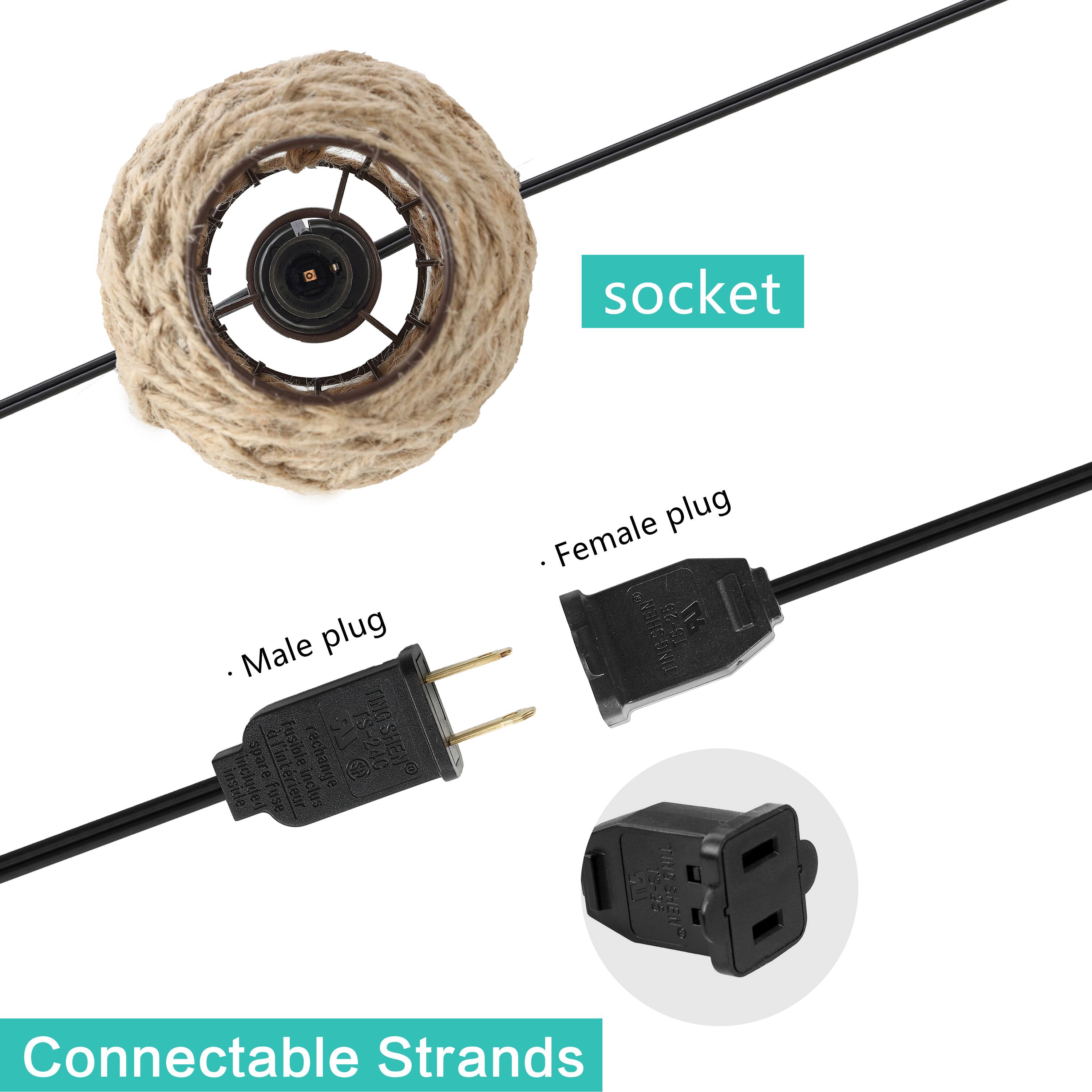 socket Male plug S TIGSHEN Spare fusible inclus Fusible rechange C TS-240 inside included use inclus plug Female NON 15-20 a TIt BE-5 SNEE Connectable Strands