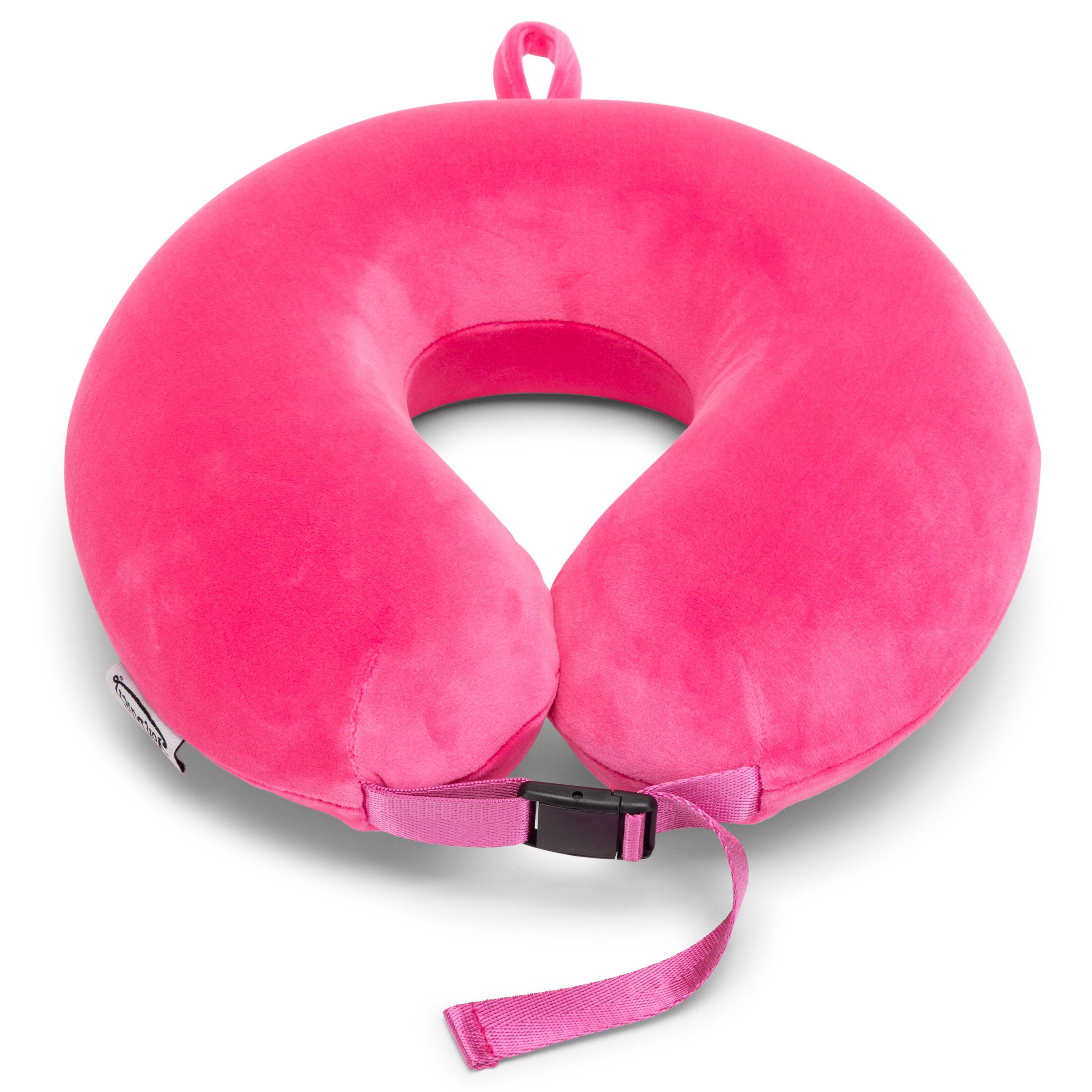 Alt View 3. Von Dutch - Classic Memory Foam Travel Neck Pillow - Pink.