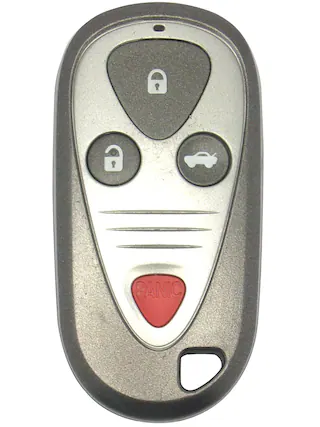 Front. Car Keys Express - Acura Keyless Entry Remote - 4 Buttons (Lock, Unlock, Trunk, and Panic) - Grey.